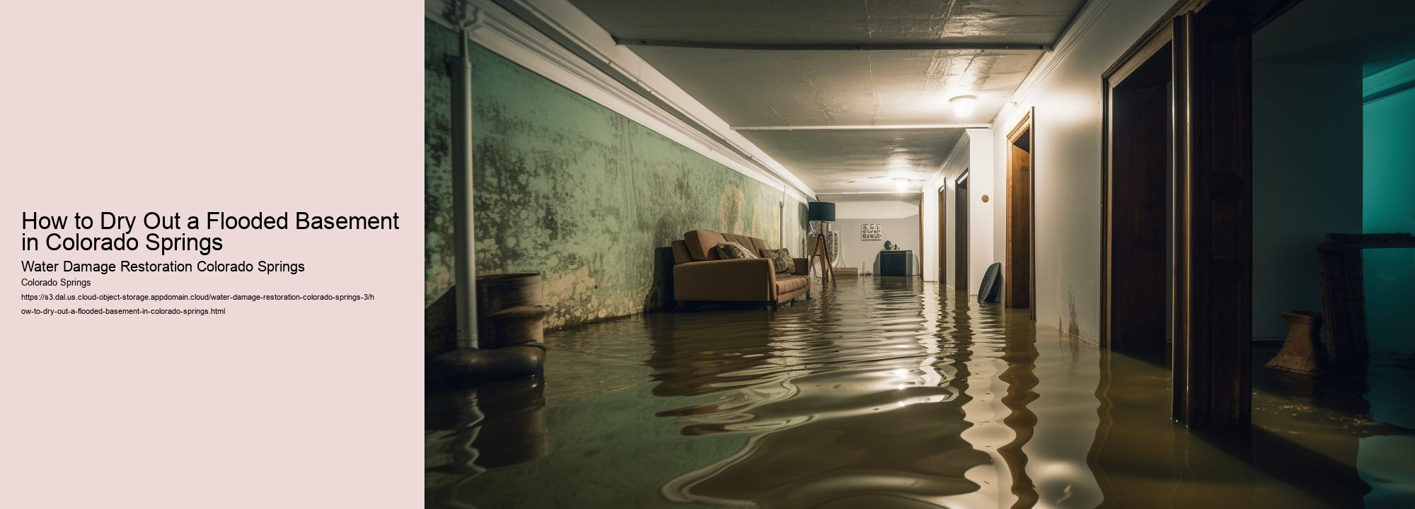 How to Dry Out a Flooded Basement in Colorado Springs